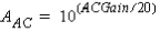 A sub AC equation.