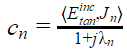 Equation for the modal excitation coefficients.