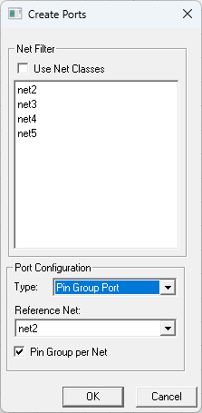Create Ports Window