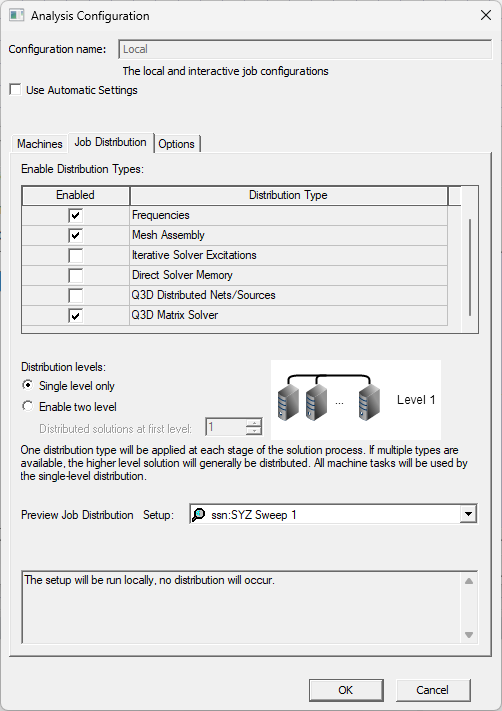 Q3D ACRL Distributed Memory Beta Options