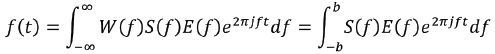 Equation for time domain response.