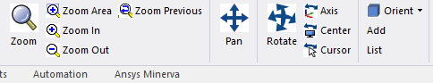 Zoom Panel in main ribbon.