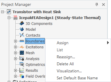 Shortcut Menu Example