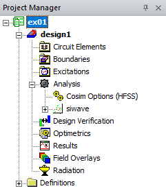 Electronics Desktop Project with HFSS 3D Layout Design