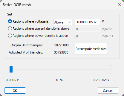 Resize DCIR Mesh Window