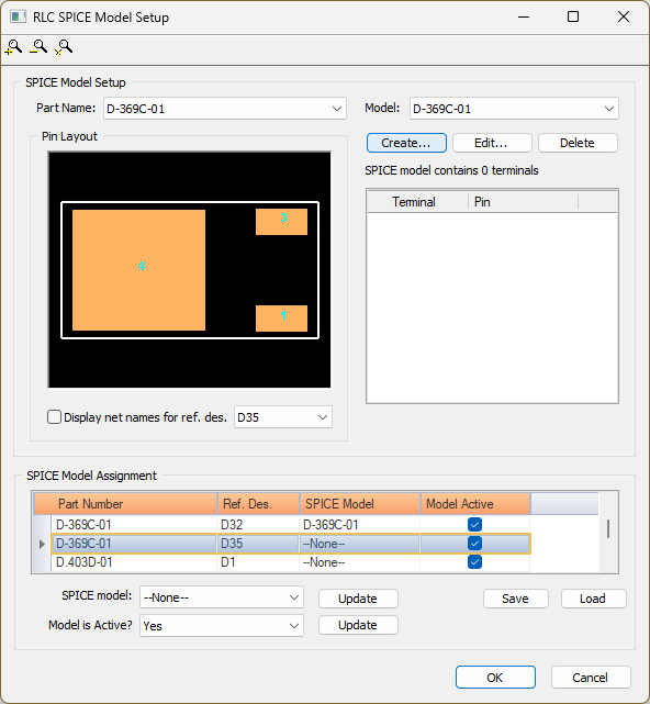 RLC SPICE Model Setup