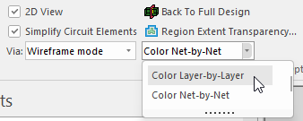Color Mode Drop-Down Menu