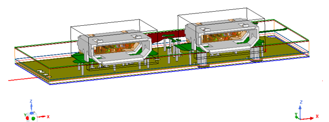 Model of 2 USB Sockets.
