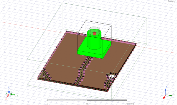 Model with various components.