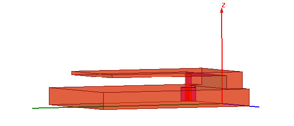 A coax fed quarter wave patch antenna.