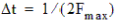 Delta t equation.