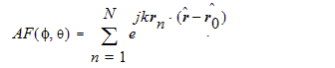 Array factor equation
