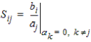 S sub i sub j matrix equation.