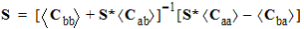 Scattering matrix S definition.