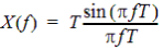 Fourier transform of zero rise time pulse, in Hertz.