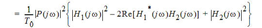 Cross-power spectral density function