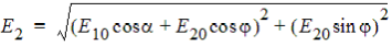Wave component equation.
