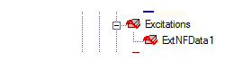 Excitations folder in Project Tree