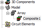 Project tree, subarray listed.