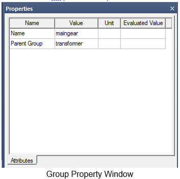 Properties dialog.