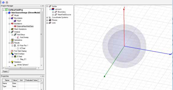 Project Manager, History Tree and Modeler window.