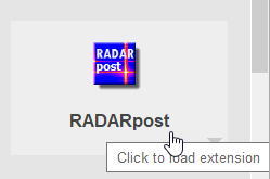 RADARpost icon.
