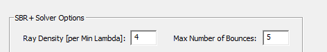 SBR+ SOlver Options groupbox.