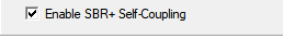 Enable SBR+ Self-Coupling